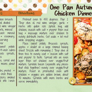 Autumn Chicken Dinner Recipe