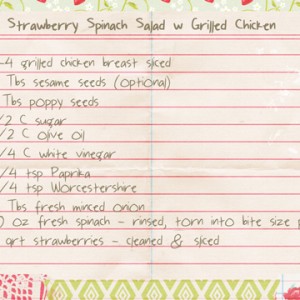 Strawberry Spinach salad