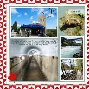 June 2017 Journaling Challenge Niagara Falls Day2 White Water Walk, left side
