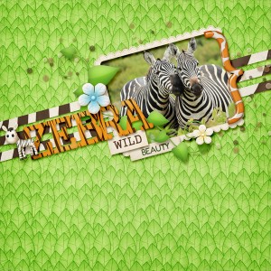 Wild Beauty - June Scraplift Challenge
