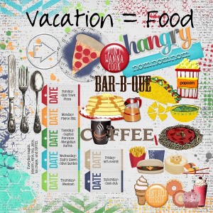 Vacation = Food