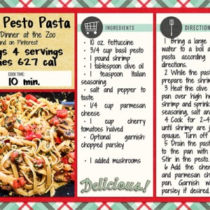 Shrimp Pesto Pasta