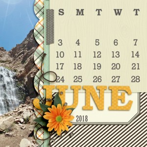 4x6 June 2018 Calendar