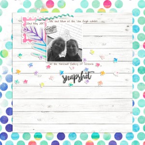 Me and Mum at Van Gogh Exhibit - scraplift
