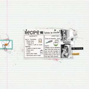 Recipe for "Gateau au chocolat"