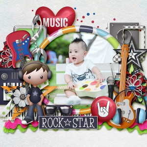When I grow up I want to be a rock star!