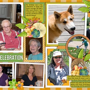 Birthday Celebration (double page)