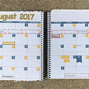August 2017 Monthly Planner Page
