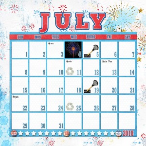 July 2018 Calendar