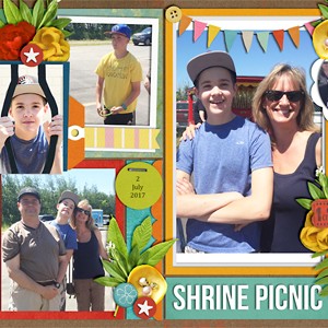 Shrine Picnic (double page)