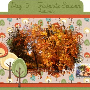 Christmas in July Index-Card-A-Day Challenge Day 5-Favorite-Season---Autumn