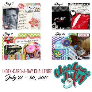 Index a Day page 2 - Days 7-10