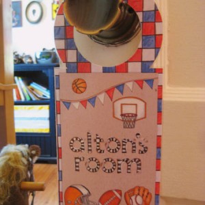 School Sports Door Hanger