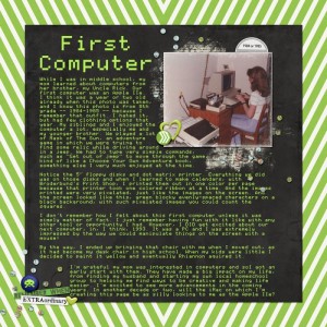 August - old photo - First Computer