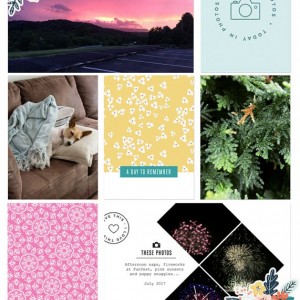 9x12 Digital Scrapbook Page - Live a Little