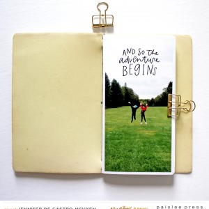 New Release: Travelogue -TN 4x8 mini album - Title page