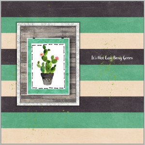 Style Challenge-August-Clean/Mixed Media-Green