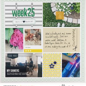Project Life 2017 Week 25 Left
