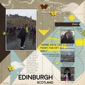 Rain Edinburgh Scotland