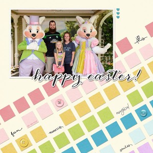 Meeting the Easter Bunny at Disney World- April 2017