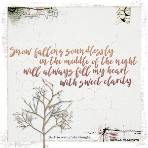 Monthly Muse October week 1 - Winter