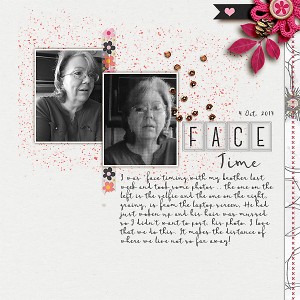 Face Time (Speed Scrap 10/12 with Melissa)