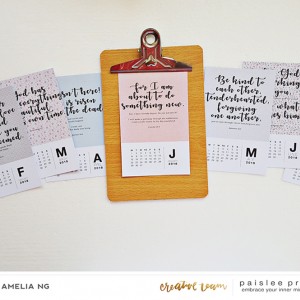 Paislee Press 2018 Calendar