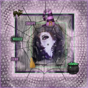 Halloween Bash-Recipe Scrap Challenge-Purple-Hocus Pocus