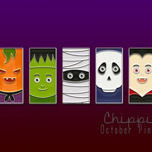 October Enamel Pins