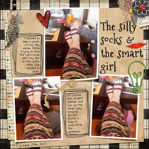 The silly socks & the smart girl