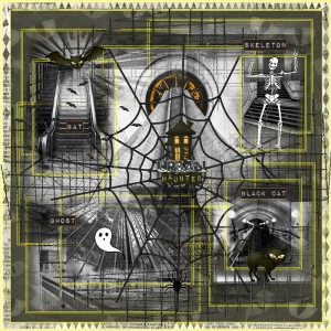Kristin Aagard-October-Surprise Challenge-Urban Jungle Font-Grunge Haunted