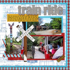 Nov. 2017 Journaling Challenge, Train Ride at the Columbus Zoo, right side