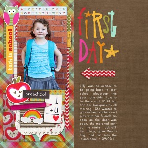 Lilly's First Day 2011