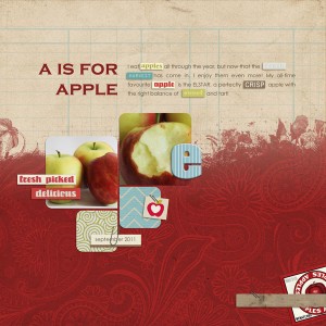 A is for apple