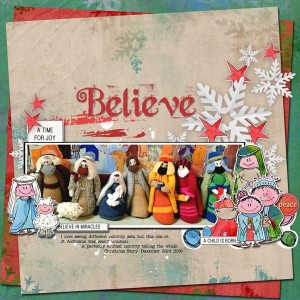 Knitted-nativity Scrapbook