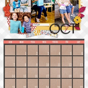 October Calendar for 2018