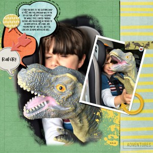 Rawr! Round Robin Scraplift Challenge October 2017