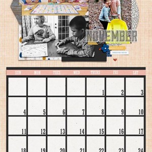 November Calendar for 2018