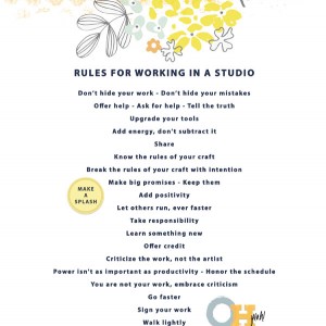Rules For Working In A Studio web