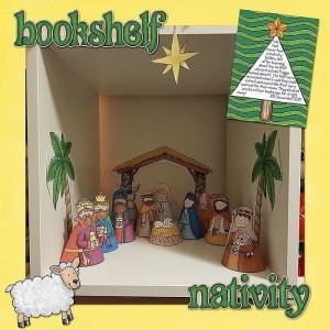 Bookshelf Nativity