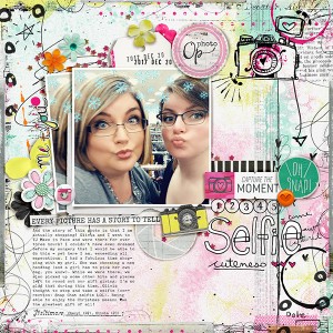 Selfie Cuteness  - January 2: Sketch Challenge