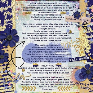 my apologies to Taylor Swift Scrappers gonna make a Page mmm hmmm! ohohohoho