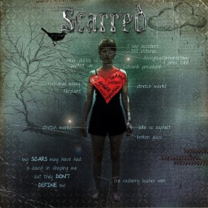 scarred