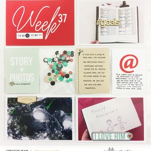 Sahlin Studio CT Theresa Moxley | 2017 Project Life Week 37 Left Side
