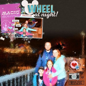 Mickey Wheel At Night
