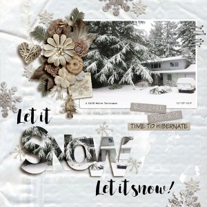 Let it Snow - MOC Day 19: Clip Photo To Title