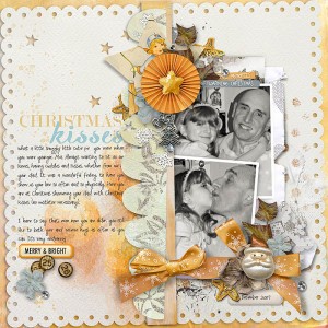 Christmas Kisses (MOC Day 15 Filled Layout)