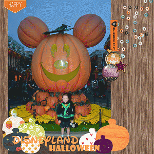 Disneyland Halloween - Speed Scrap Jan 27