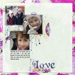 Love - February template challenge