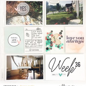 2017 Project Life Week 36 Right Side